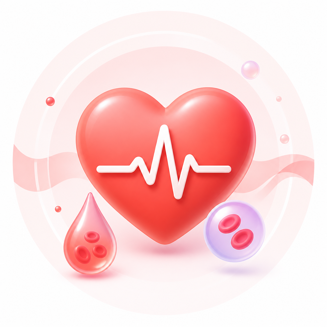 A clean health tracking visual for iblood